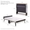 Jay-Be GP120 Grand Folding Bed with e-Pocket Tufted Mattress - Small Double