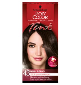 Schwarzkopf Poly Color Tint Permanent Cream Colour - 43 Dark Brown