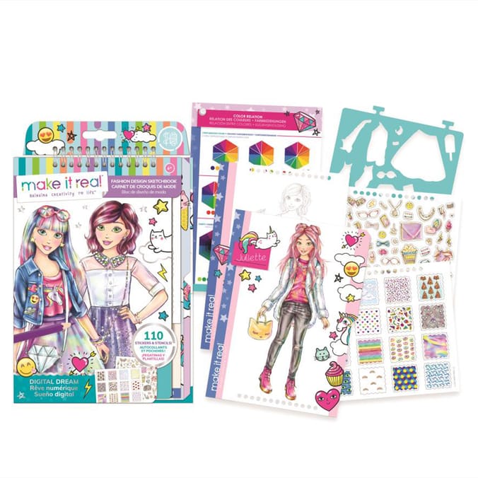 Make It Real Fashion Design Sketchbook x2