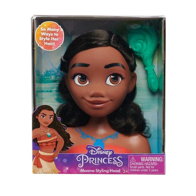 Disney Princess Styling Doll Head - Moana