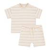 Pure Baby Natural Ribbed Stripe Set