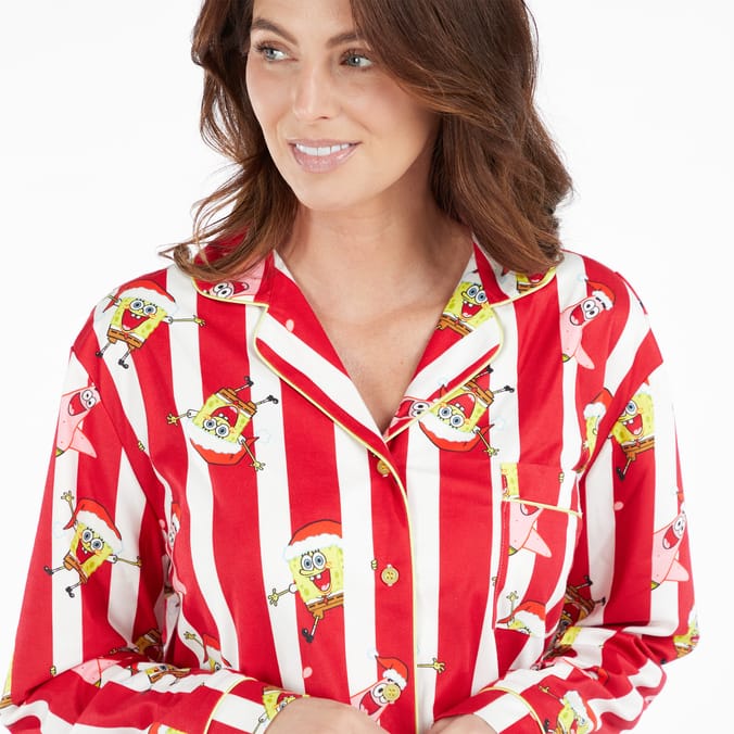 Spongebob Squarepants Ladies Christmas Pyjamas