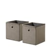 Home Collections: Velvet Storage Cube 2 Pack - Grey