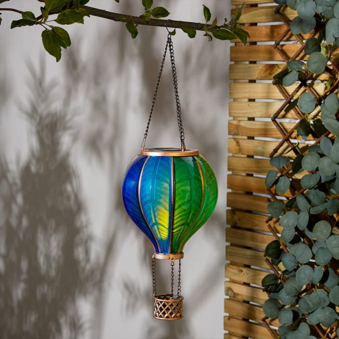 Firefly Solar Light Co Large Hot Air Balloon Solar Light - Magenta