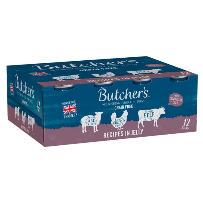 Butcher's Nourishing Food For Dogs Chunks In Jelly 12 x 400g
