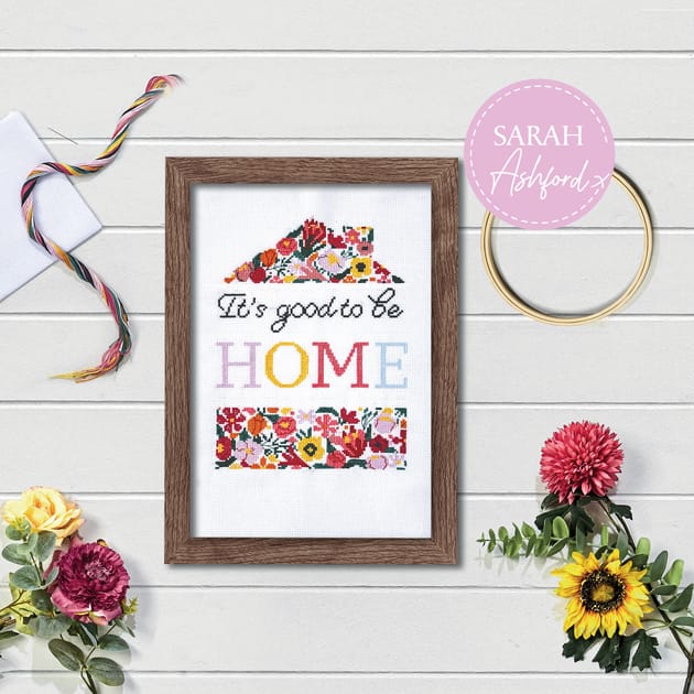 Sarah Ashford Make Your Own Cross Stitch Kit | Home Bargains