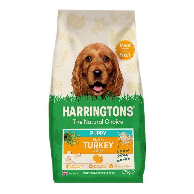 Harringtons Rich in Turkey & Rice Dry Puppy Food 1.7kg