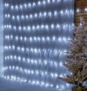 Prestige Mains Operated 200 LED Net String Lights - Cool White