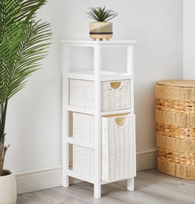 Bathroom 2 Drawer Storage Unit