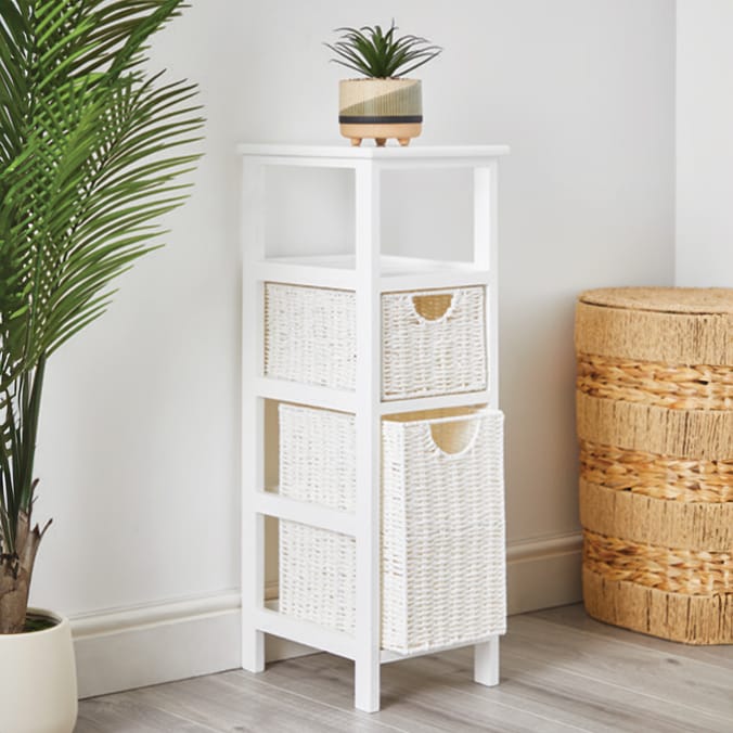 Bathroom 2 Drawer Storage Unit