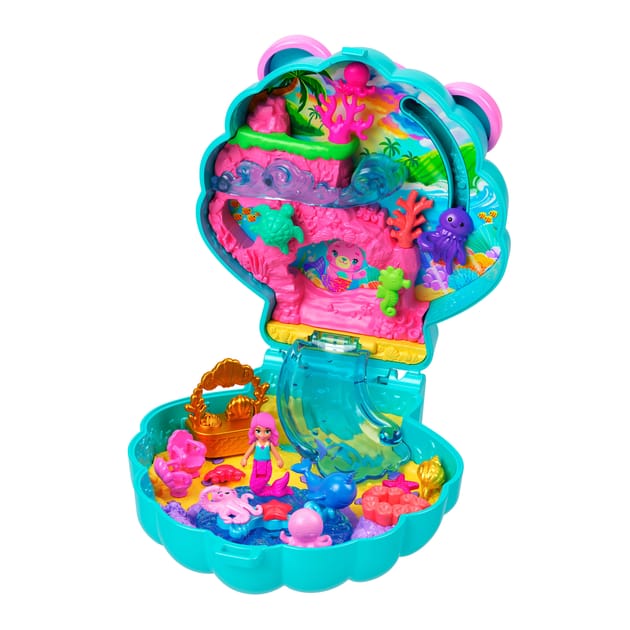 Polly Pocket Glitter Island Compact Playset | Home Bargains