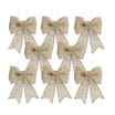 Festive Feeling Decorative Gold Bows 2 Pack x4