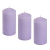 Wickford & Co Scented Small Pillar Candle - Lavender Haze x3