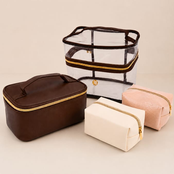 Solenne 4 Piece Make Up Bag