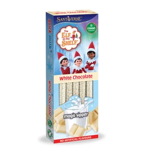 Elf On The Shelf Magic Sipper Milk Straws 78g - White Chocolate