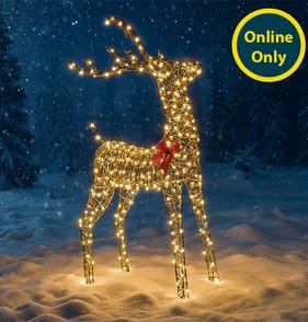 Prestige Mains Operated LED Iridescent Reindeer 1.7m - Warm White