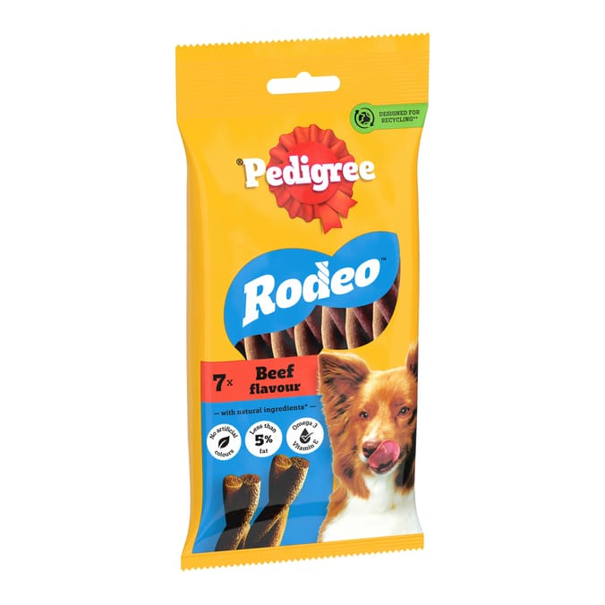 Pedigree Rodeo Dog Treats 7 Sticks - Beef
