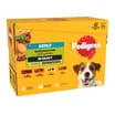 Pedigree Adult Wet Dog Food Pouches 12 x 100g - Mixed Selection in Gravy