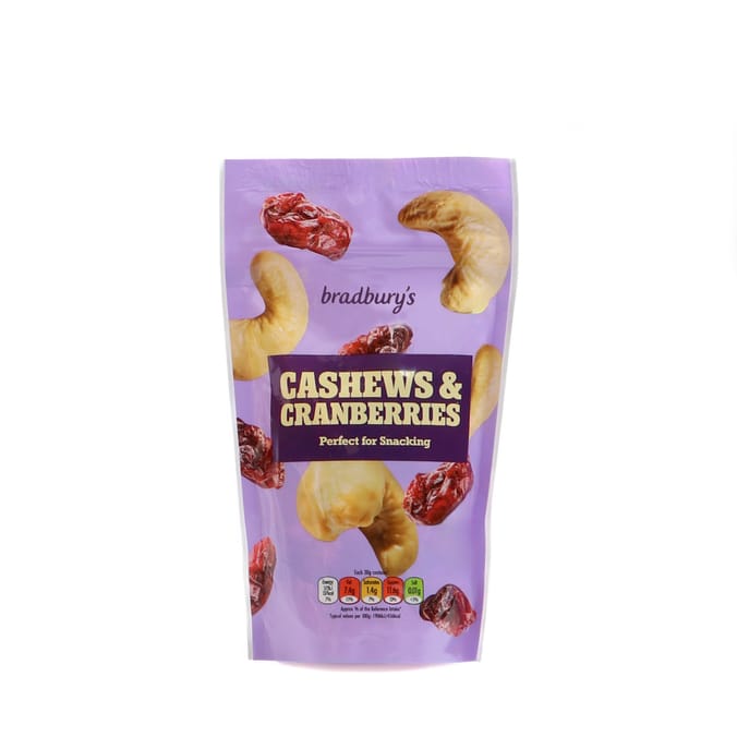 Bradbury's Cashews & Cranberries 200g