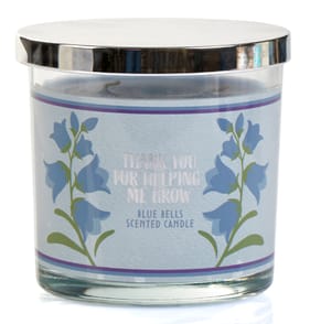 Thank You For Helping Me Grow Scented Candle - Blue Bells