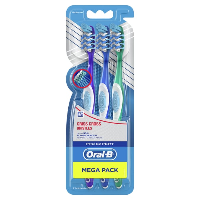 Oral-B Pro-Expert Criss Cross Bristles 3 Pack