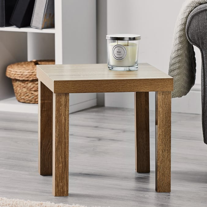 Home Oak Effect Side Table