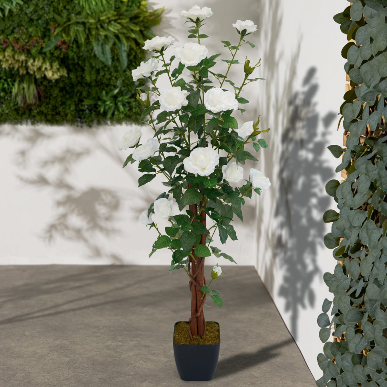 Jardin Artificial Rose Tree 120cm | Home Bargains