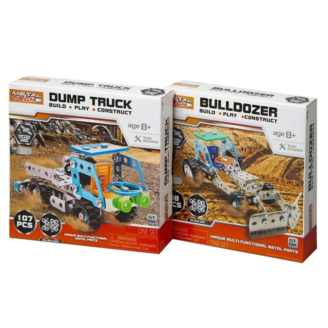 Metal Tech Dumptruck/Bulldozer Assorted