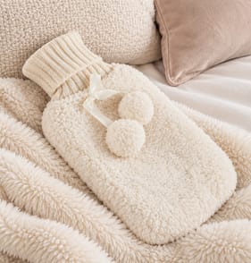 The Winter Warmer Collection Teddy Hot Water Bottle - Cream