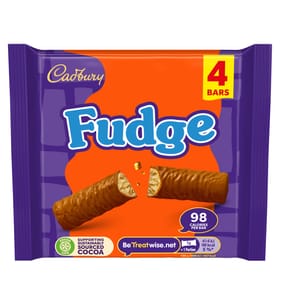 Cadbury Fudge Chocolate Bar 4 Pack Multipack 88g