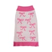My Pets Cable Knit Jumper Pink Bow