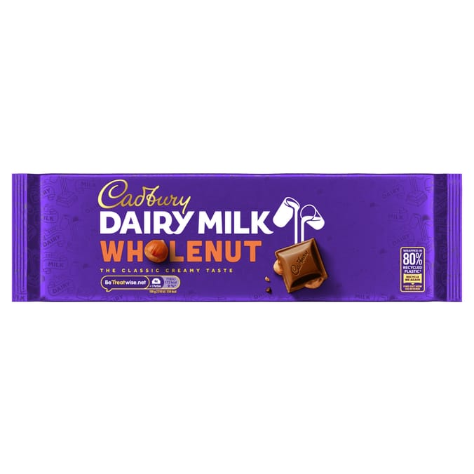 Cadbury Dairy Milk Wholenut Chocolate Bar 280g