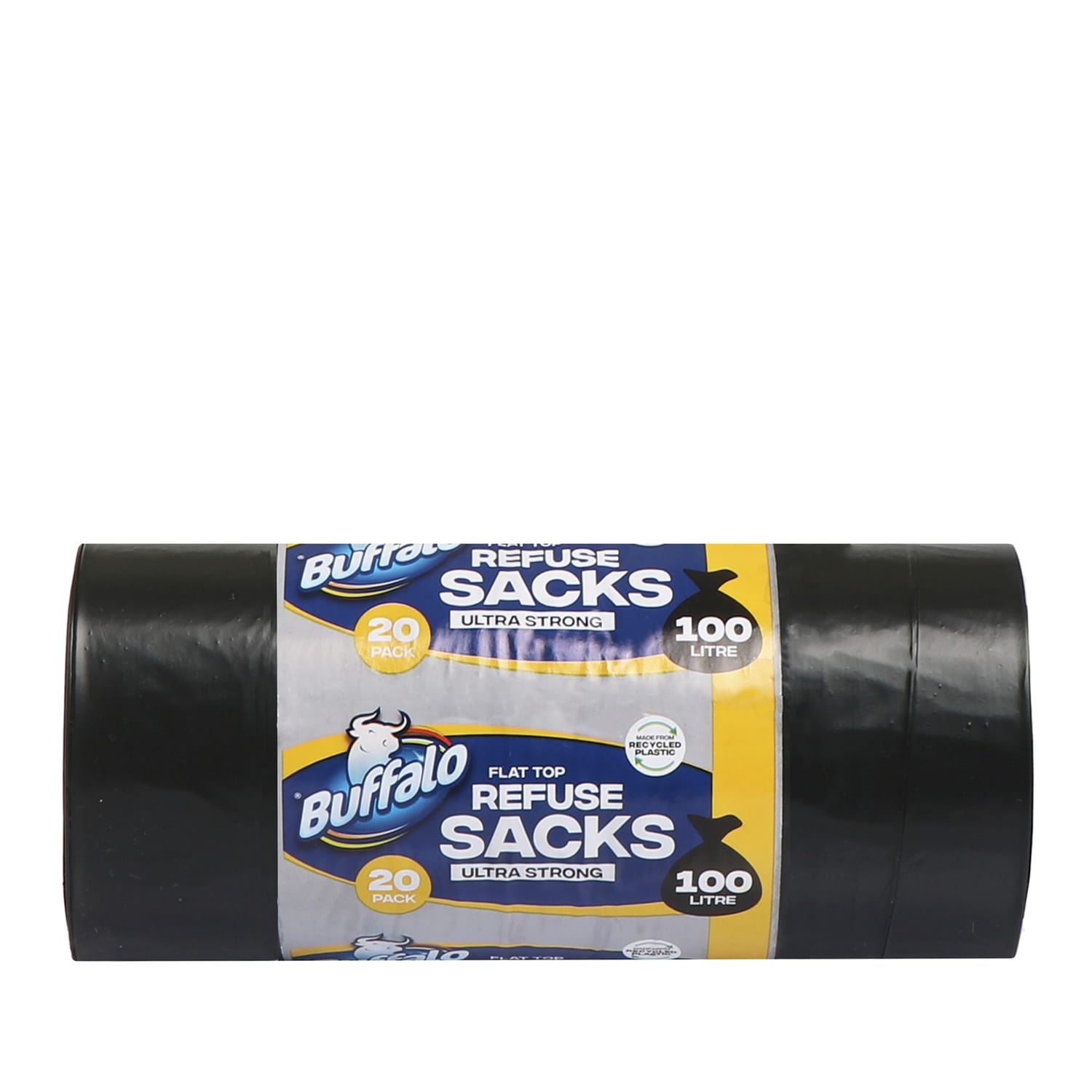 Buffalo Flat Top Ultra Strong Refuse Sacks 100l 20 Pack | Home Bargains
