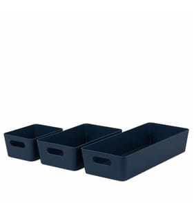 Wham Studio Slim Versatile Storage Basket Set - Navy