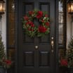 Festive Feeling 60cm Hydrangea Christmas Wreath