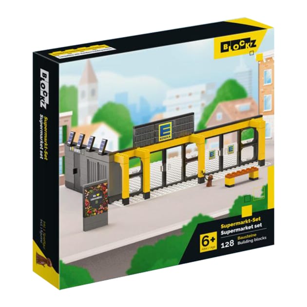 Blockz Supermarket Set 128 Pieces - Edeka | Home Bargains