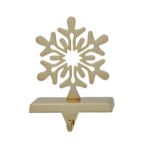  Festive Feeling Stocking Holder - Gold Snowflake