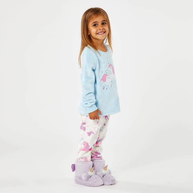 Originals Girls Fleece Unicorn Pyjamas