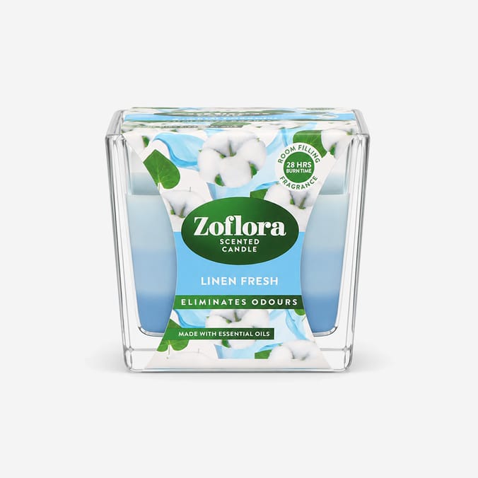 Zoflora Scented Candle 170g - Linen Fresh
