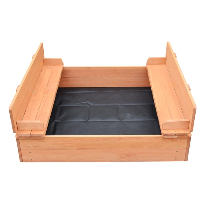 Liberty House Toys Kids Sandpit With Seating And Cover