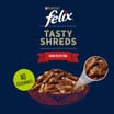 Felix Tasty Shreds Farm Selection Wet Cat Food Pouches 12 x 80g