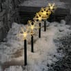 Prestige 5 LED Snowflake Stake Lights - Warm White