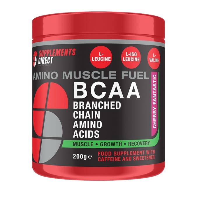 Supplements Direct Amino Muscle Fuel BCAA 200g - Cherry Fantastic