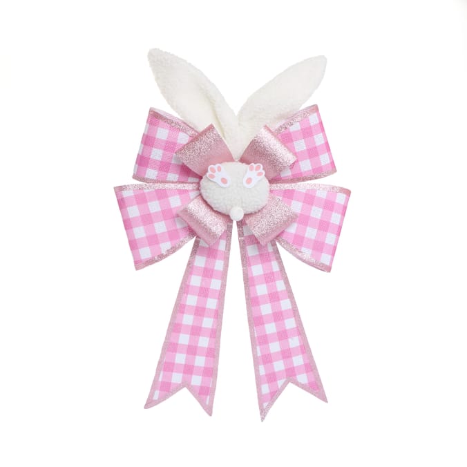 Hoppy Easter Easter Bunny Large Bow