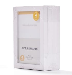 Everyday Essentials Picture Frames 4 Pack 5" x 7" - White