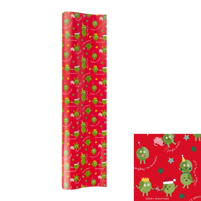 Festive Feeling 12Metre Wrapping Paper - Sprout