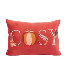 The Lifestyle Edit Harvest Cosy Cushion - Pink