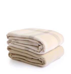 Home Collections Fleece Throw Twin Pack - Beige