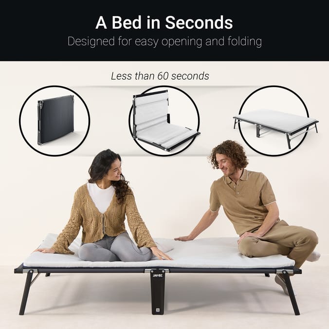 Jay-Be CE120 Compact Folding Bed with e-Fibre Mattress - Small Double 