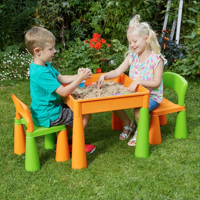 Liberty House Toys Kids 5-in-1 Activity Table and 2 Chairs Set
